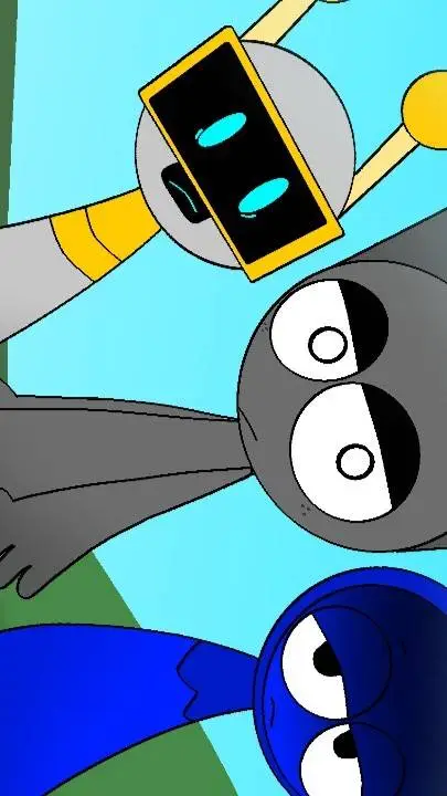 ai character: funbot grey Jevin background
