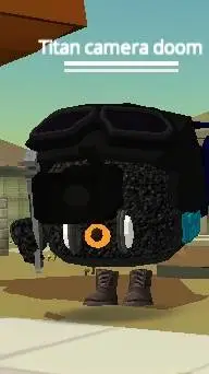 ai character: Titan camara doom background