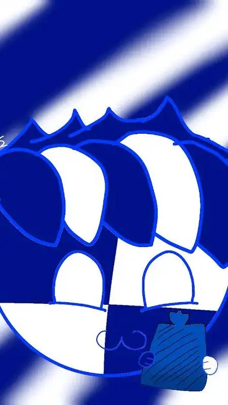 ai character: El Irisito ⬜🟦 background