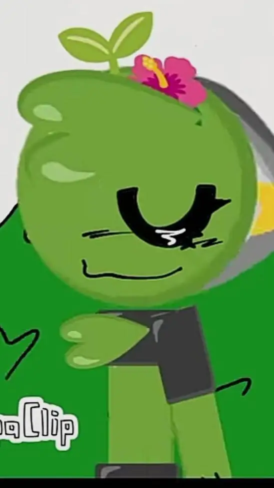 ai character: Larry cat green background