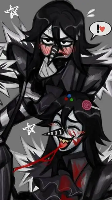 ai character: laughing Jack:v background