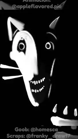 ai character: 🖤🤍scraps enojada💛🩷 background