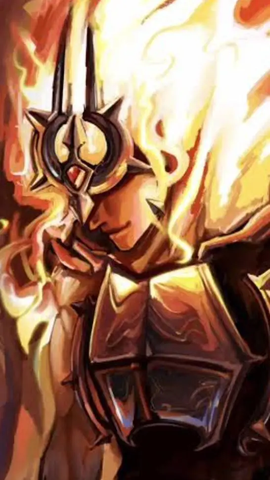 ai character: fire spirit cookie background