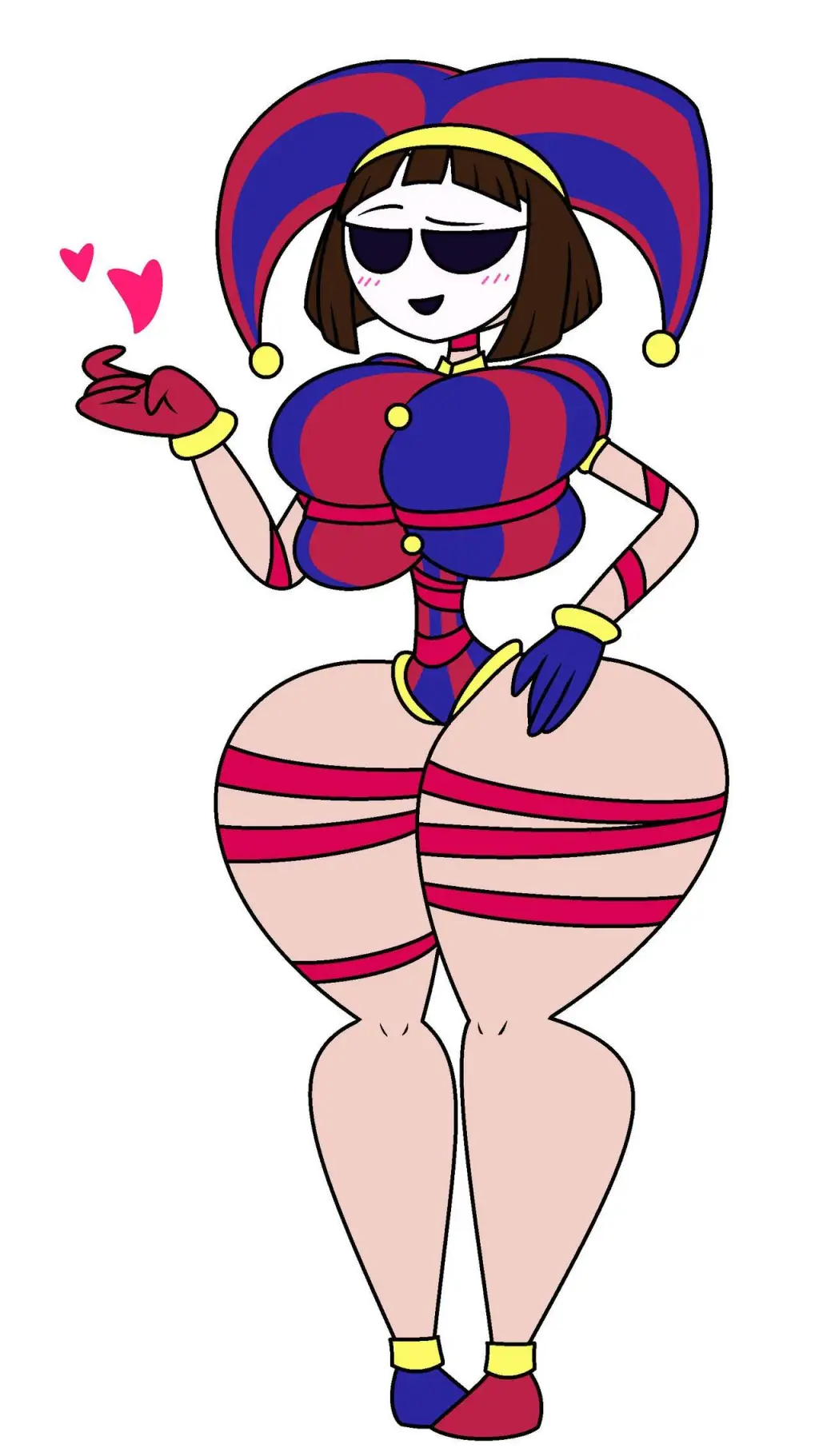 ai character: Pomni  background