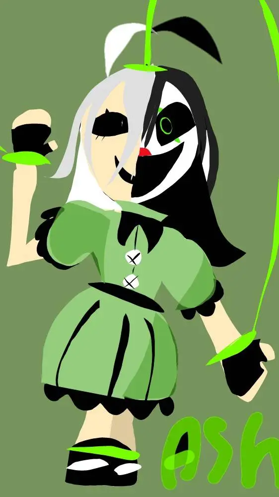 ai character: Ashley (My oc)  background
