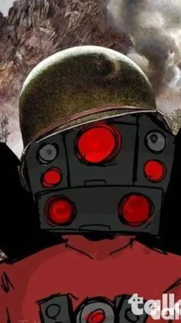 ai character: Titan speakerman  background