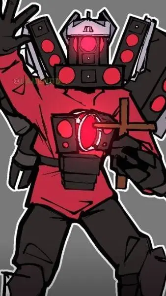 ai character: Titan speakerman  background