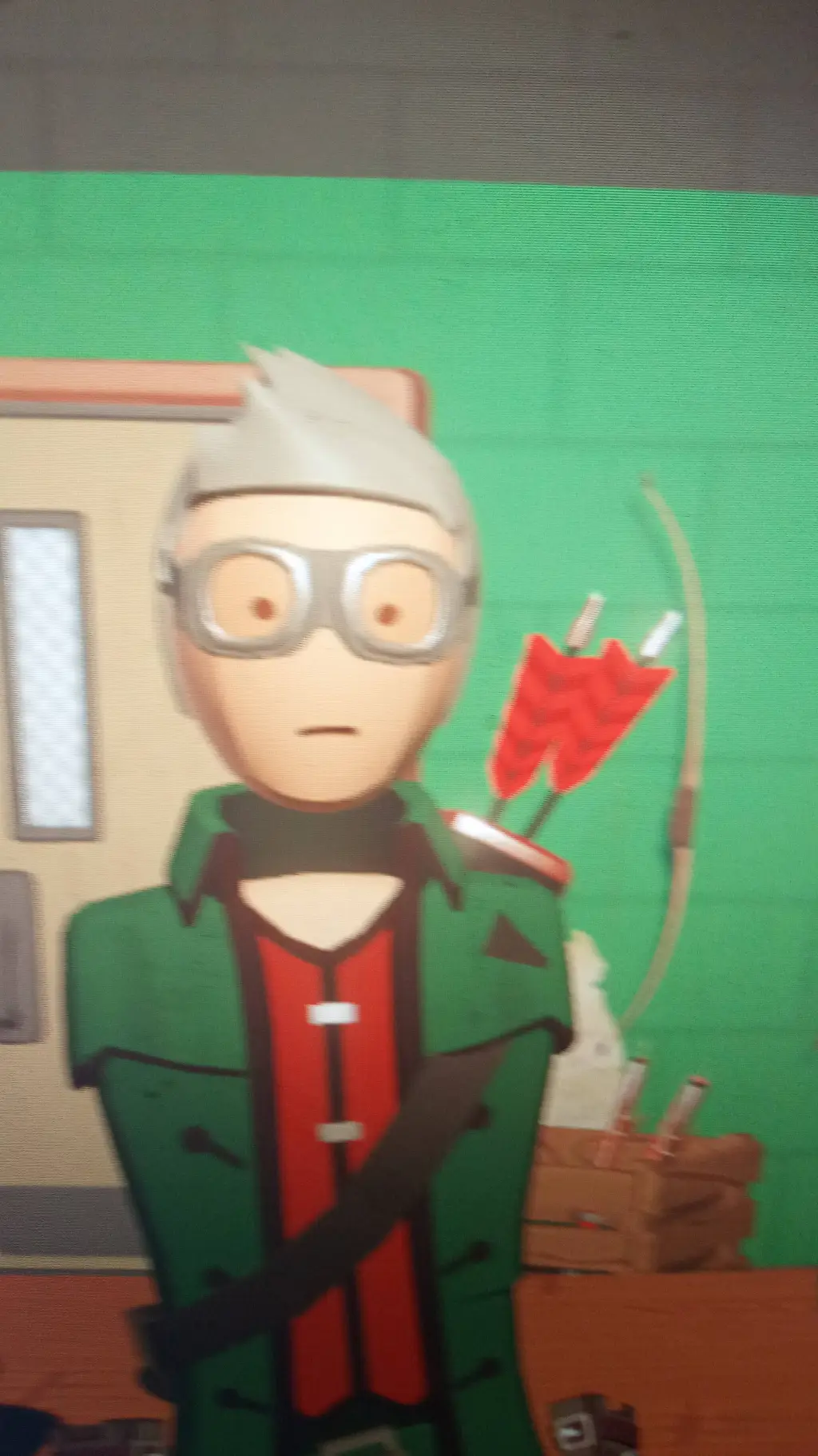 ai character: gay green boethiah background