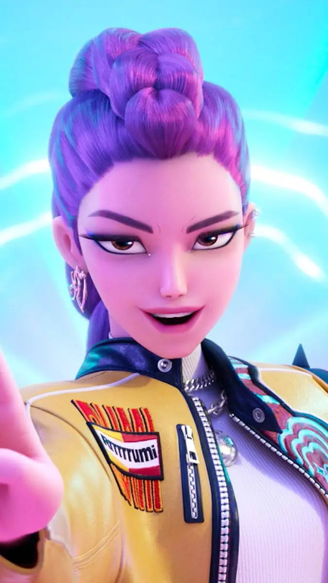 ai character: huntrixs  background