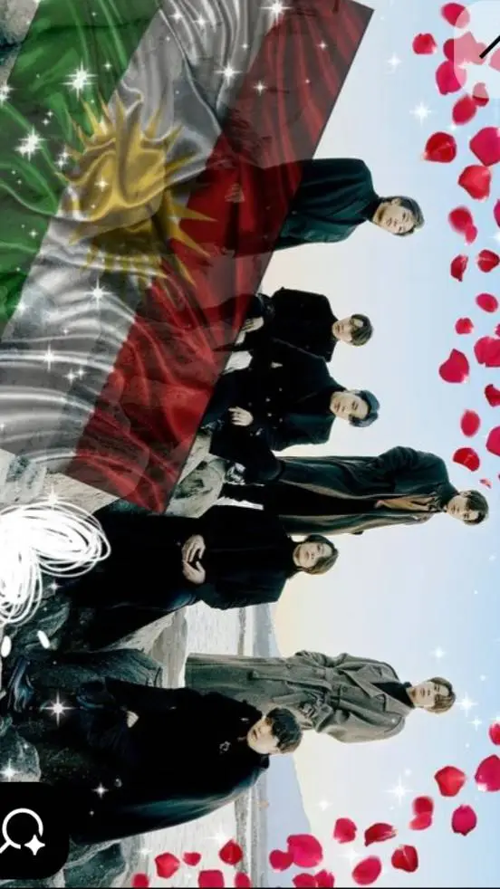 ai character: BTS Kurdistan ❤️🌞💚 background