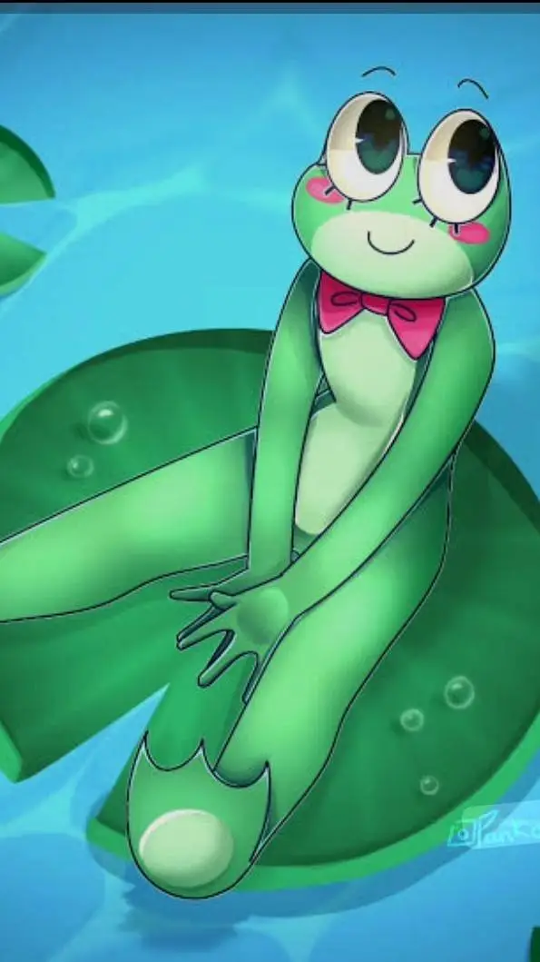 ai character: ribbit  background