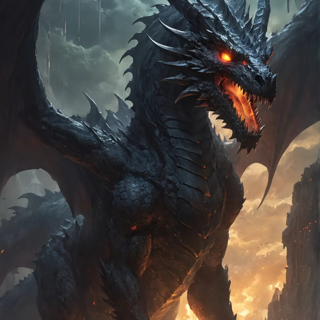 chat with ai character: Void dragon dark