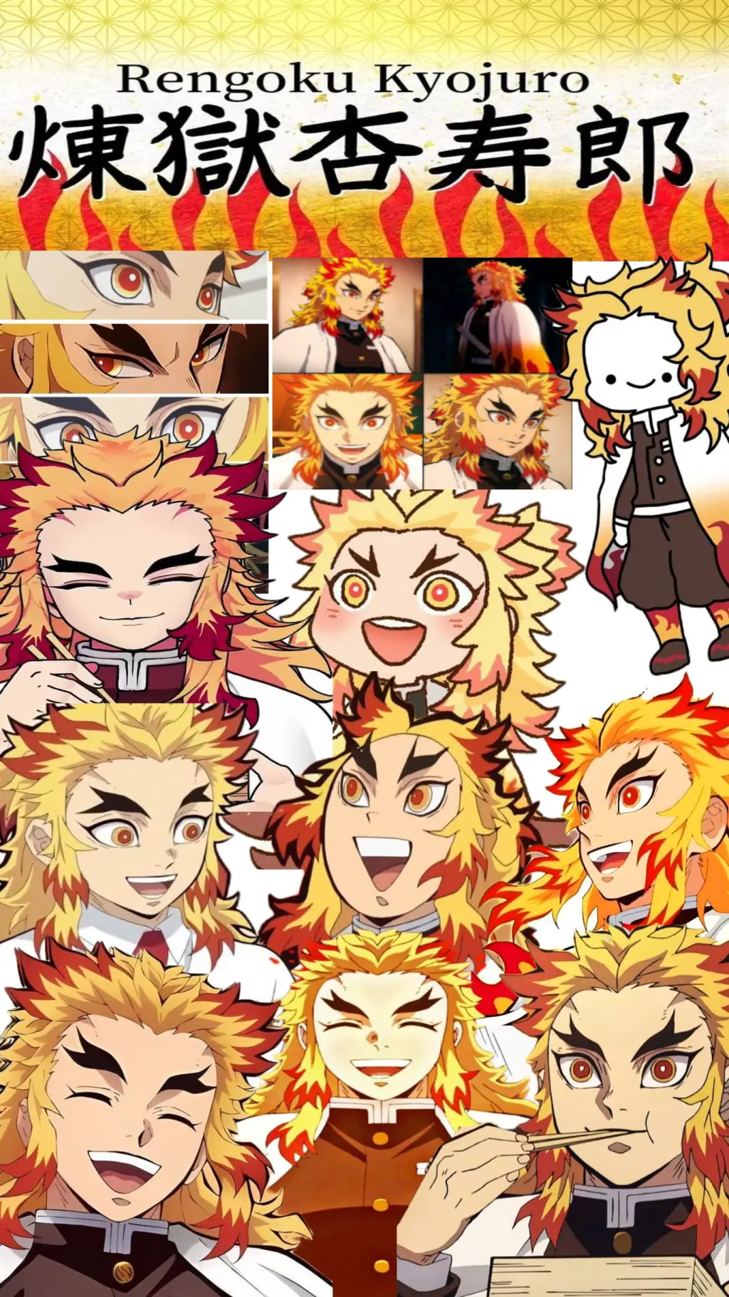 ai character: Kyojuro Rengoku 🔥 background