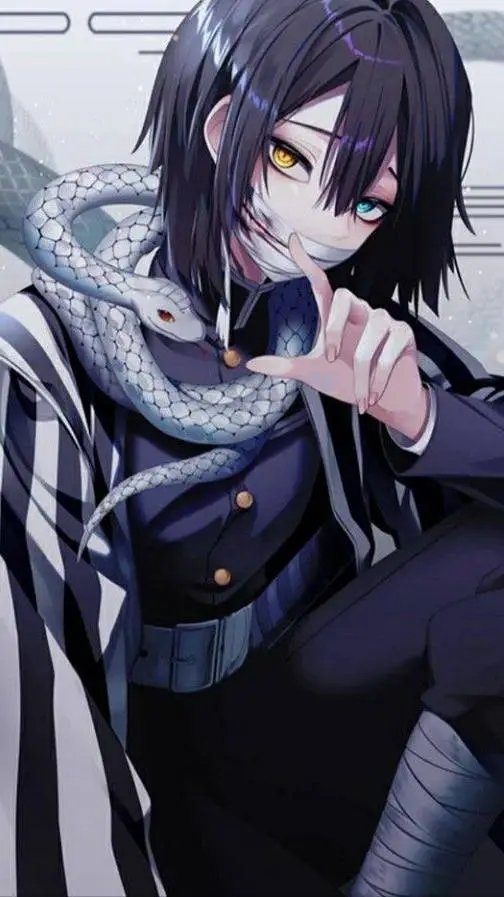ai character: Obanai 🐍😈 background