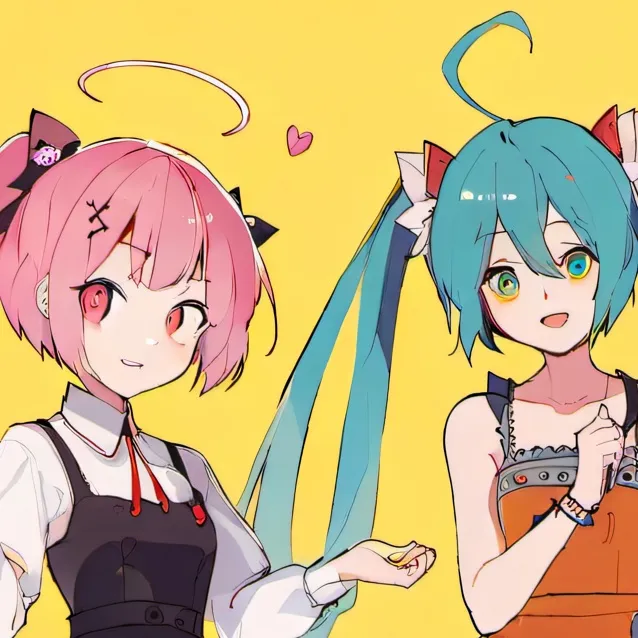 chat with ai character: miku y teto 