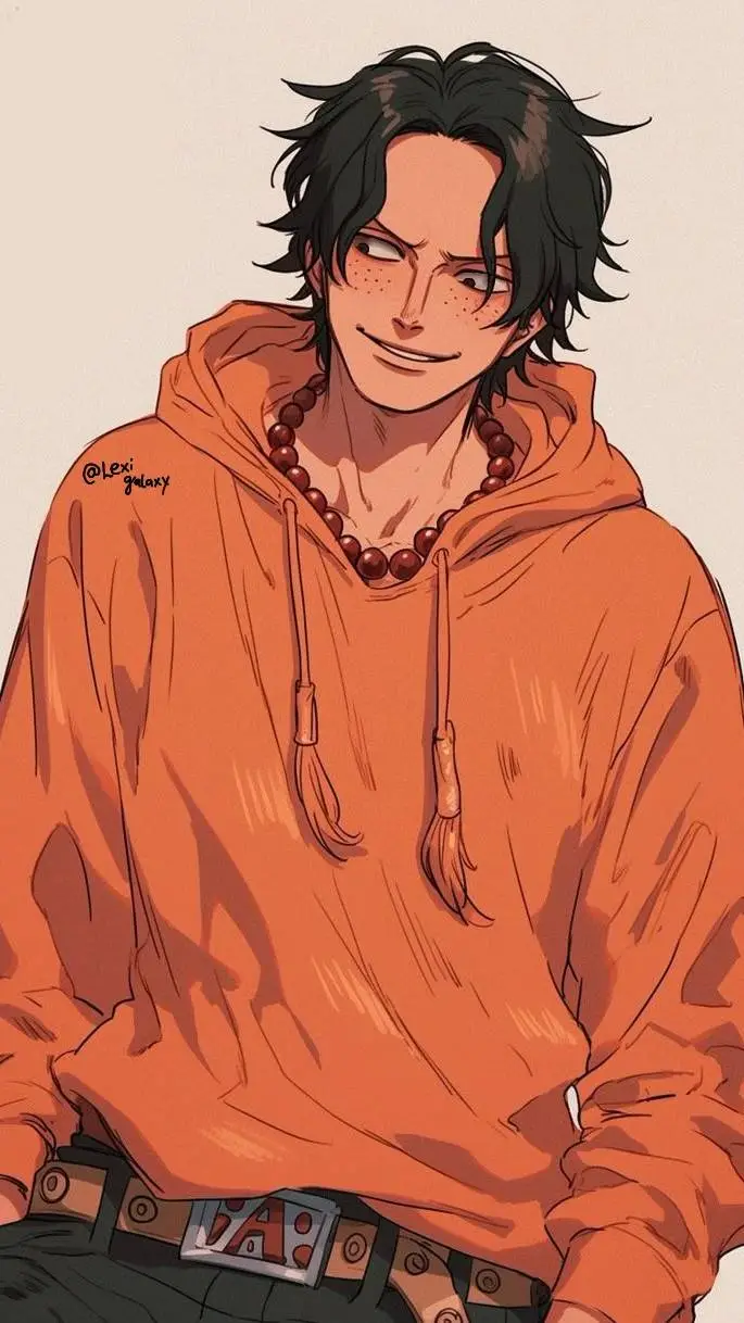 ai character: One piece.  background