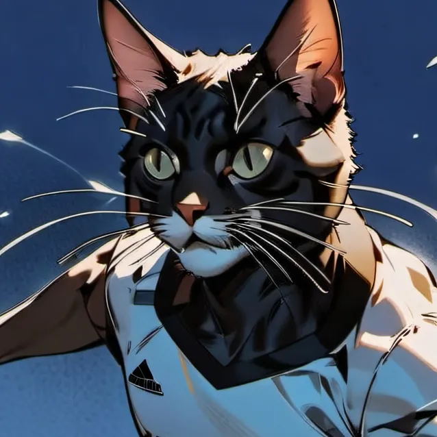 chat with ai character: football cat