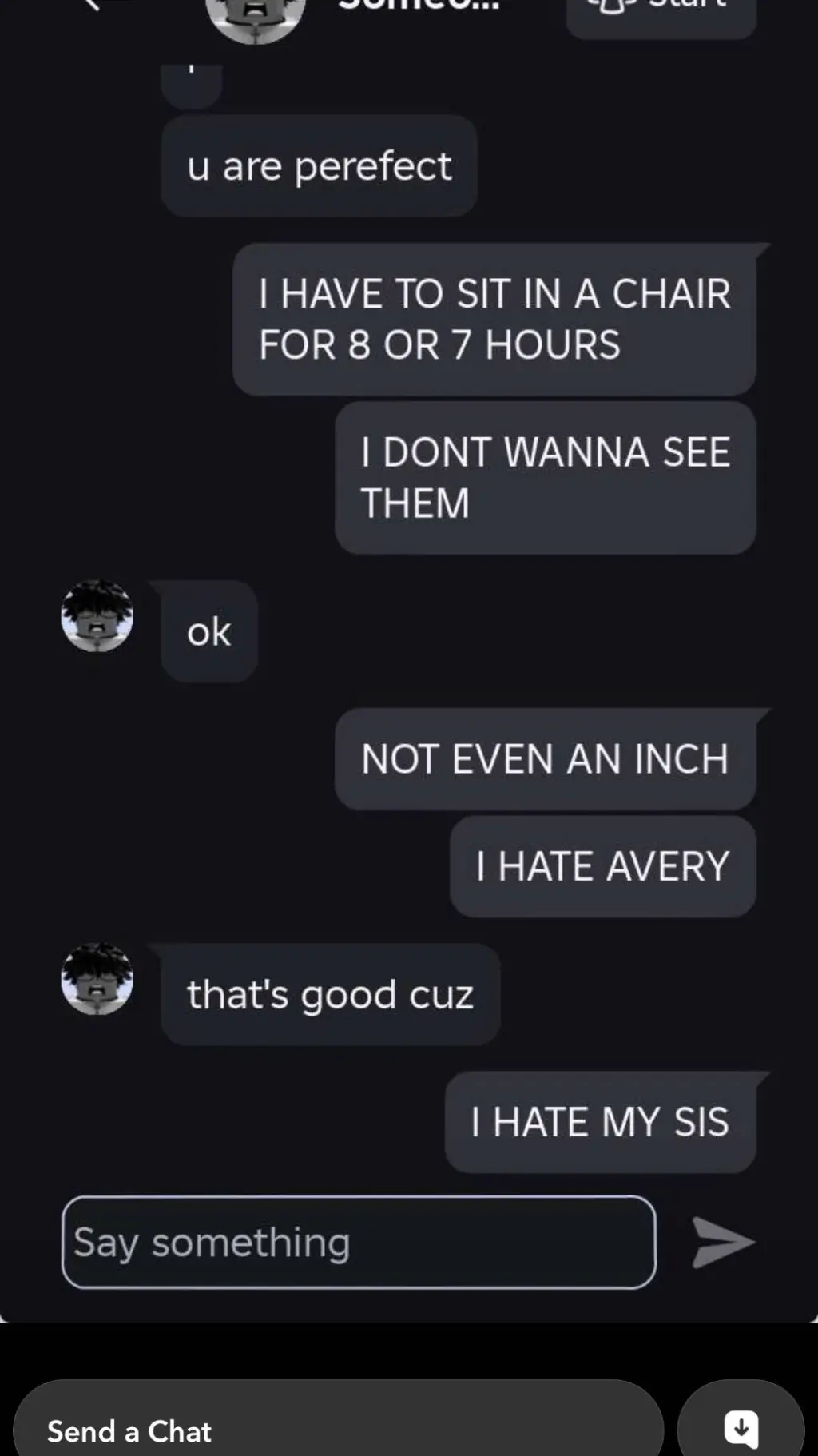 ai character: group chat background