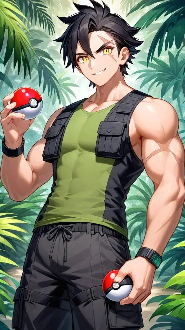 ai character: Bruce  background
