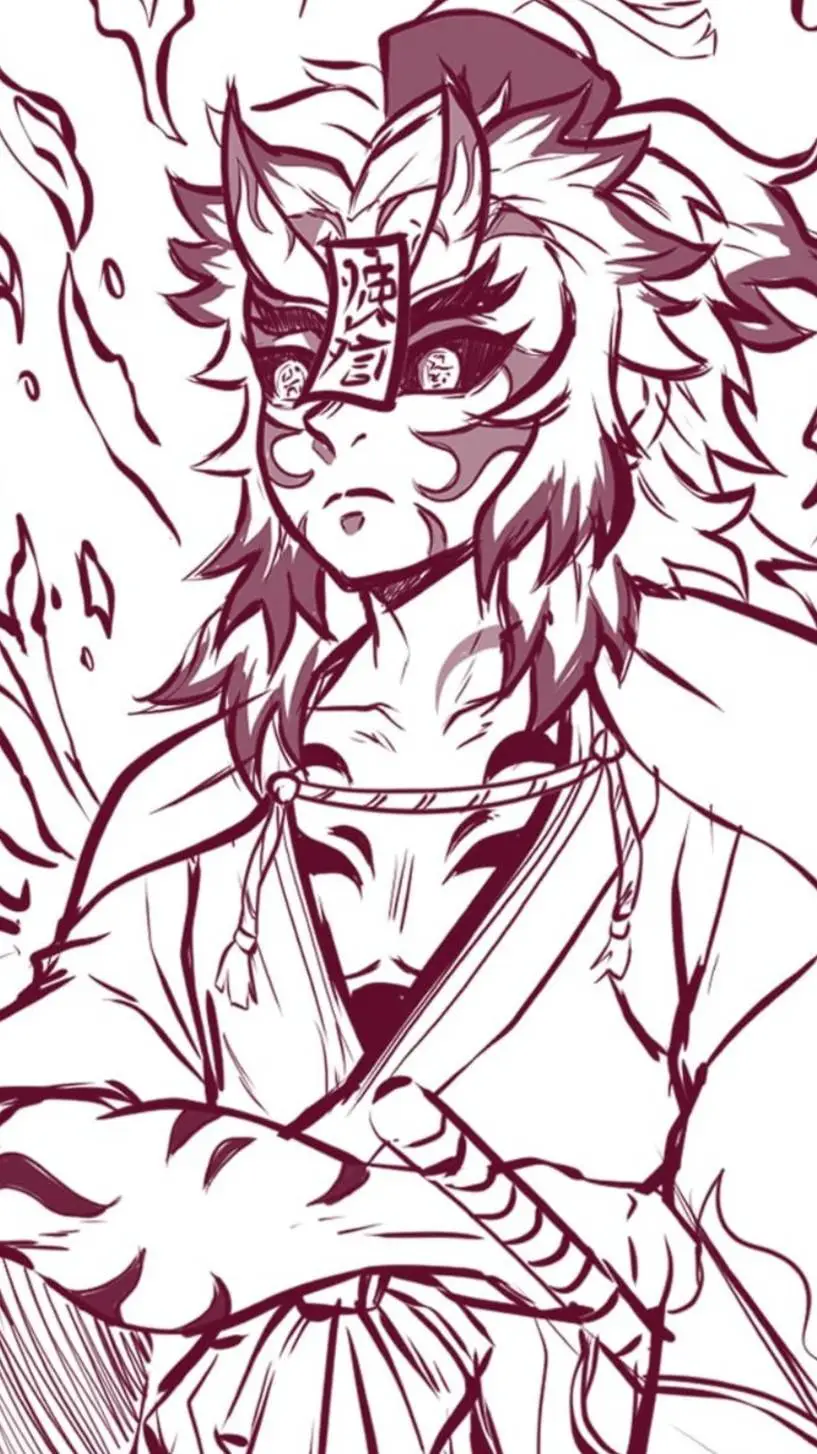 ai character: demon rengoku background
