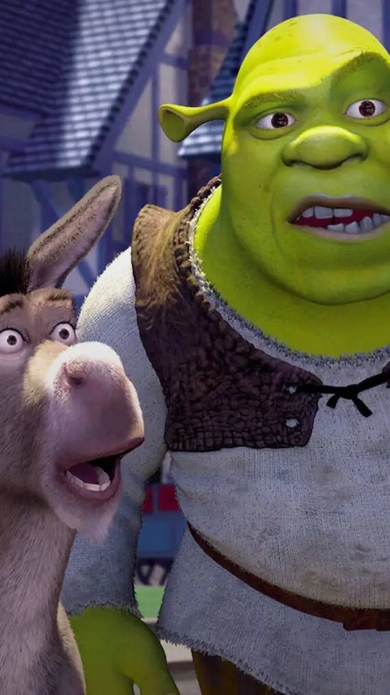 ai character: Shrek 💚🫏 background