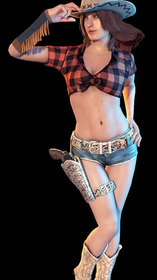 ai character: Claire Redfield  background