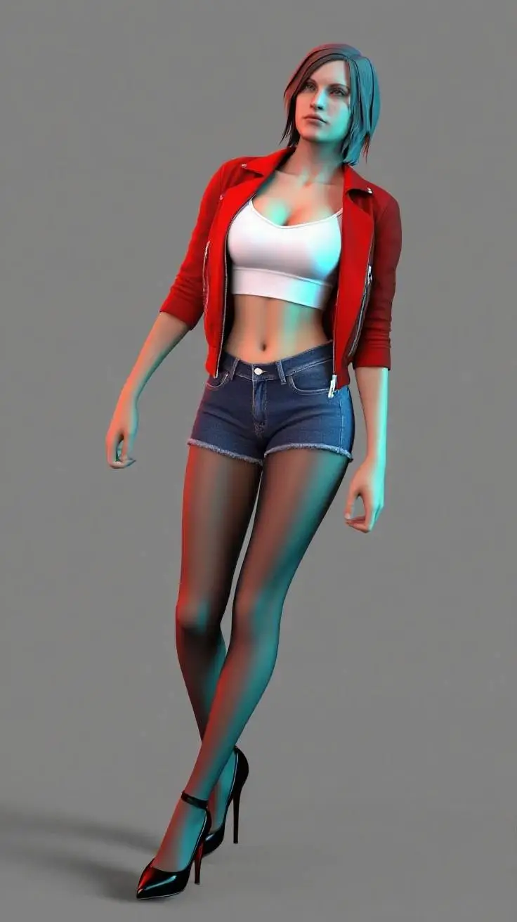 ai character: Claire Redfield  background