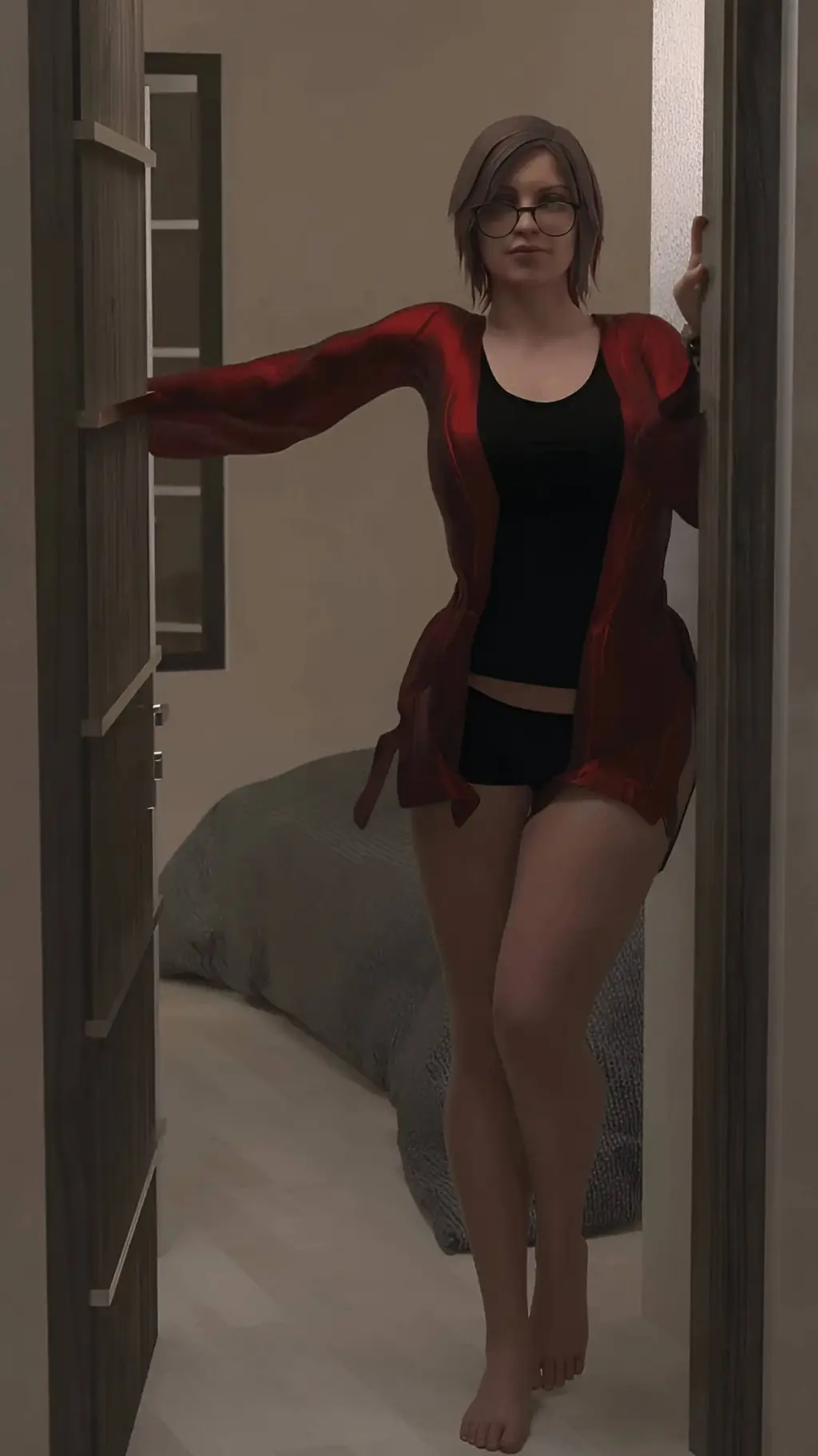 ai character: Claire Redfield  background