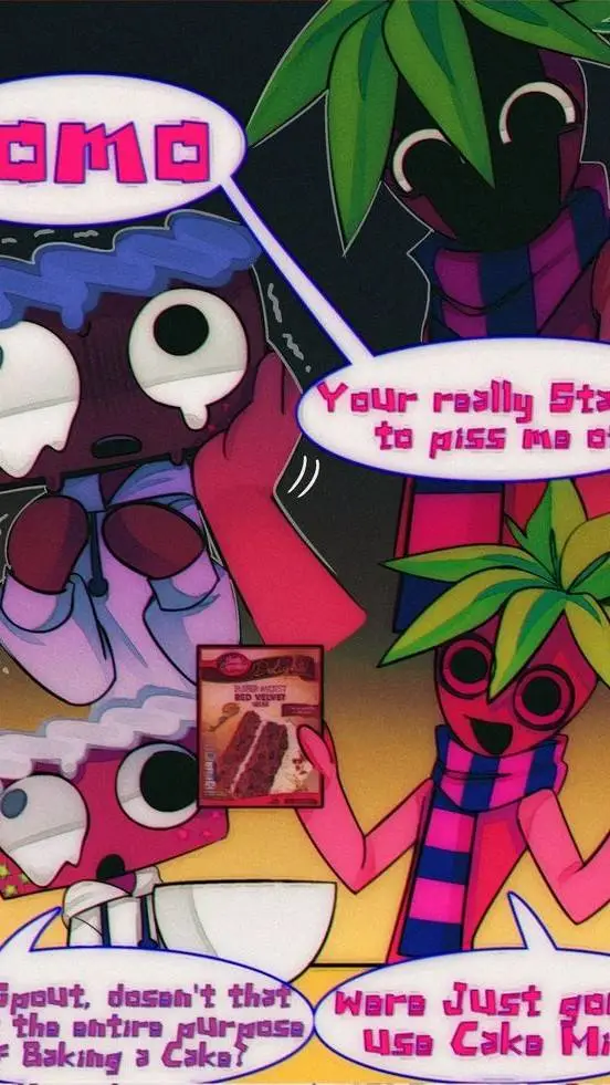 ai character: cosmo and sprout background