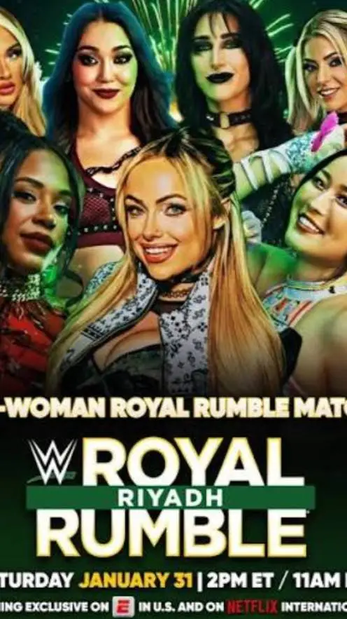 ai character: Royal rumble 2026 background