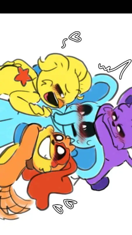 ai character: 🧡 x 💜 x 💛 x 💙 background