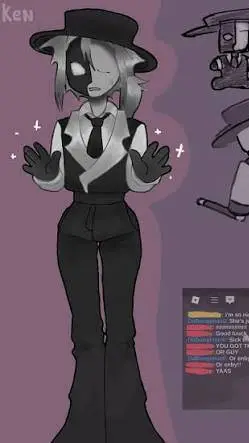 ai character: Artful fem background