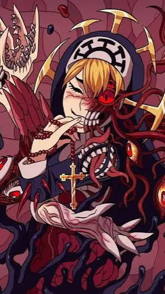 ai character: Double(Skull girl) background