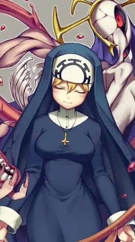 ai character: Double(Skull girl) background