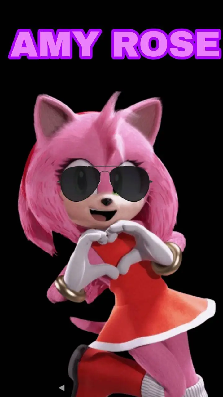 ai character: amy Rose enamorada background