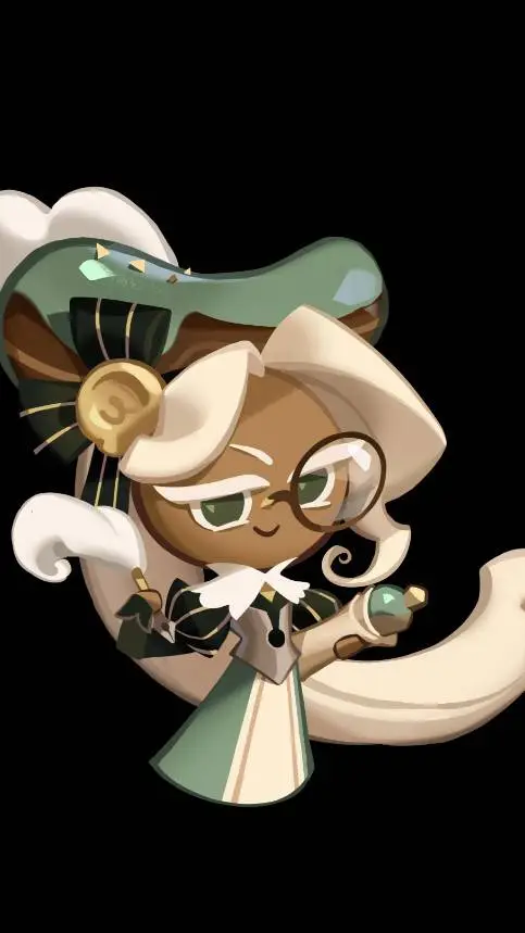 ai character: Eclair cookie  background