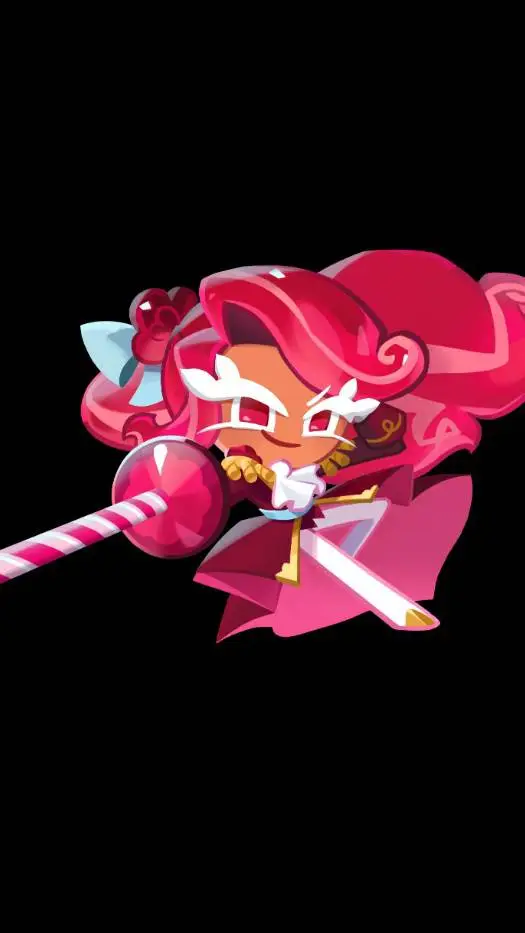 ai character: Raspberry Cookie background