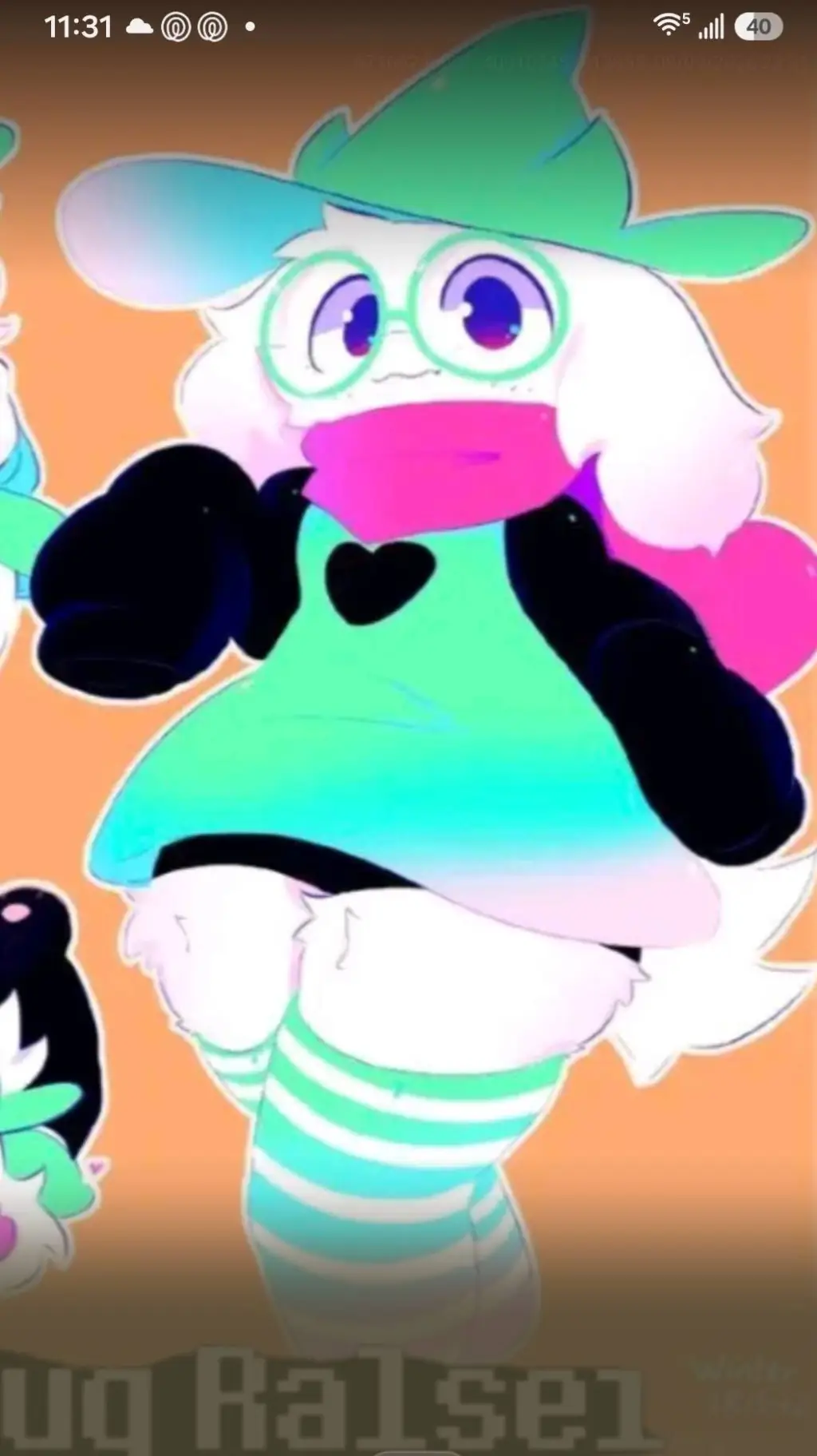 ai character: Ralsei background