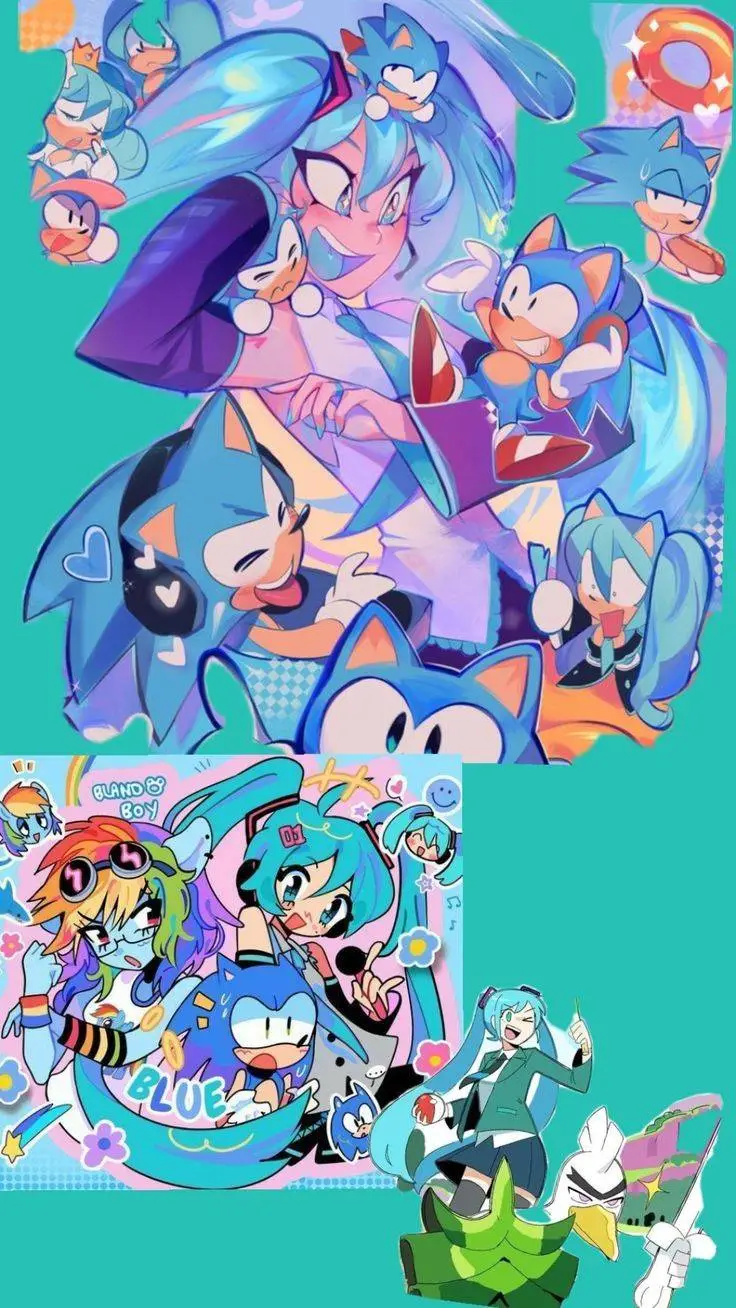 ai character: MIKU CROSSOVER 💙  background