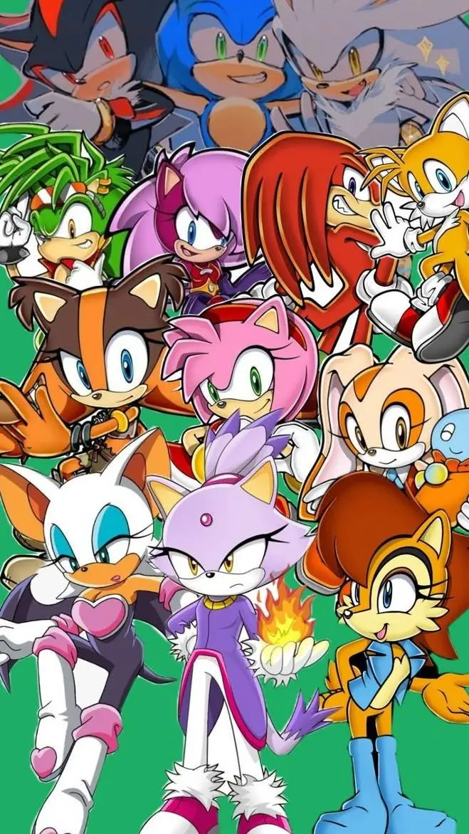 ai character: SONIC FRIENDS  background