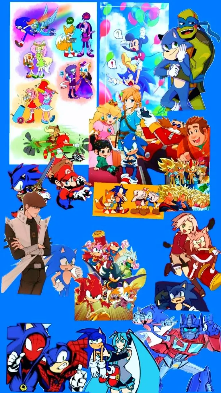 ai character: SONIC CROSSOVER  background