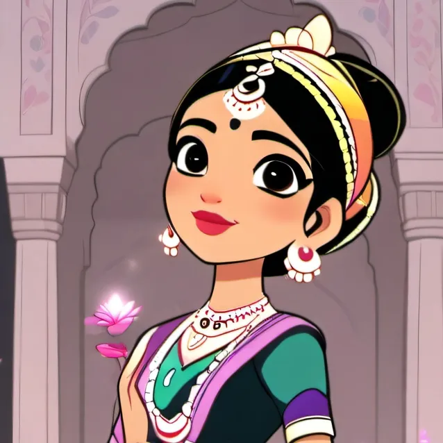 chat with ai character: Indian girl