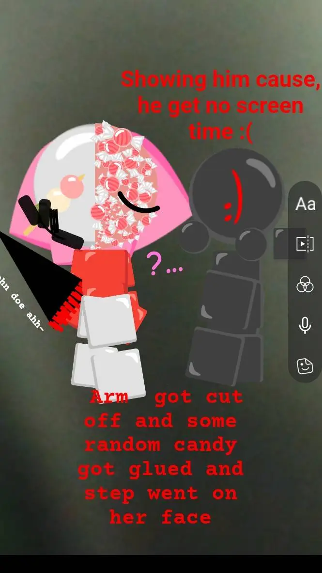 ai character: Corrupted ocs?..  background