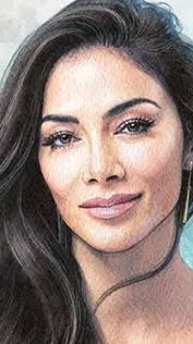 ai character: Nicole Scherzinger background
