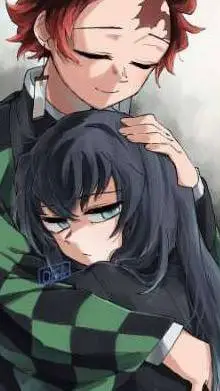 ai character: Tanjiro X muichiro background