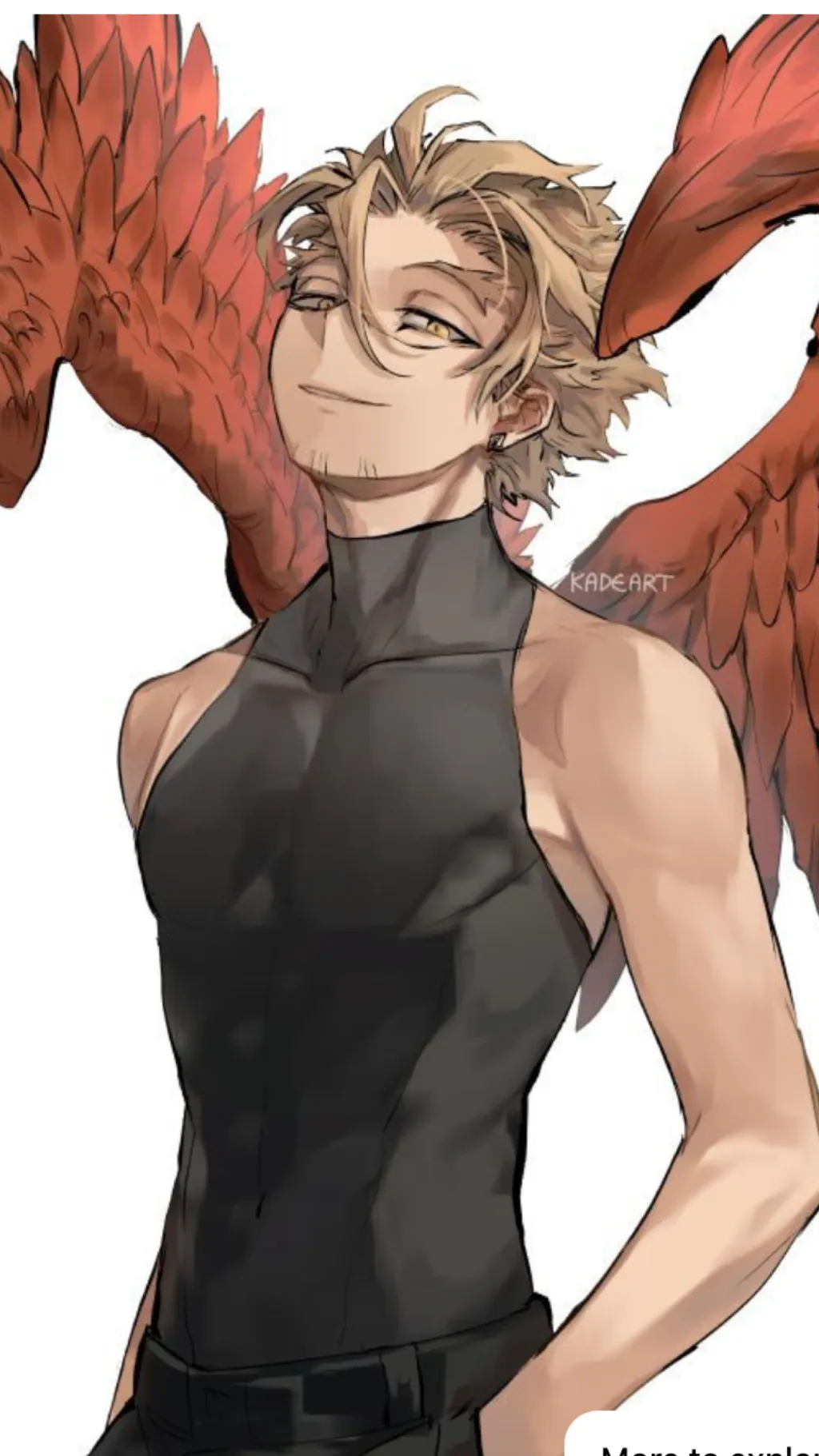 ai character: Hawks😘✨ background