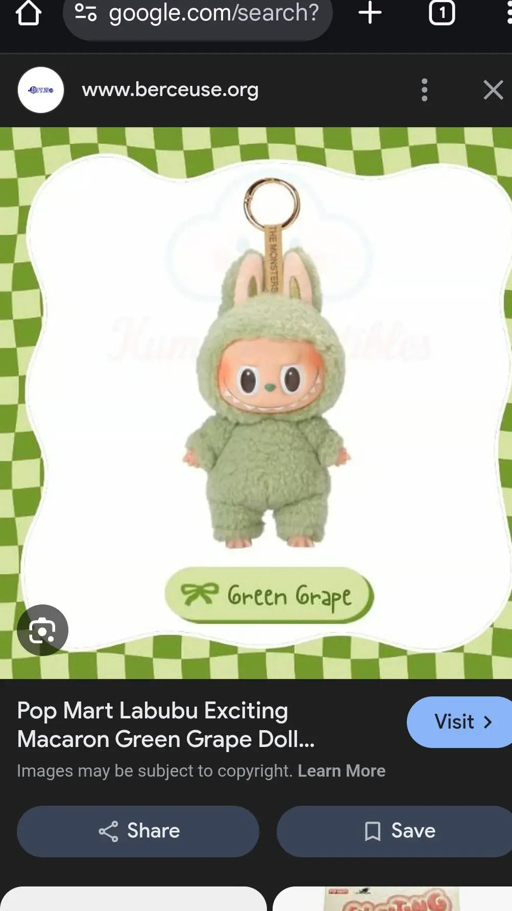 ai character:  labubu background