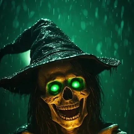 chat with ai character: Witch Skeleton