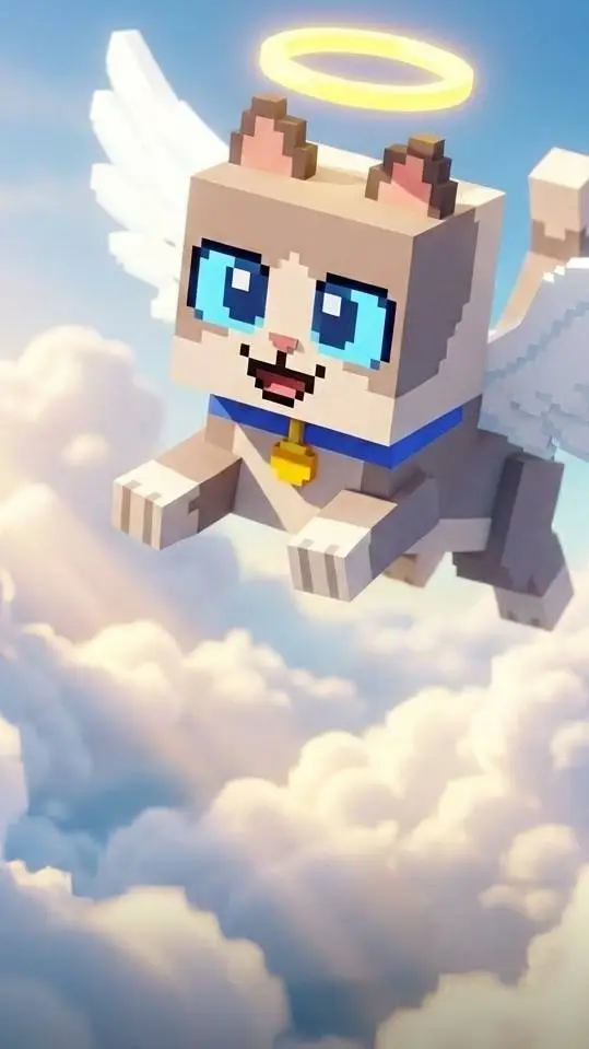 ai character: cat  background