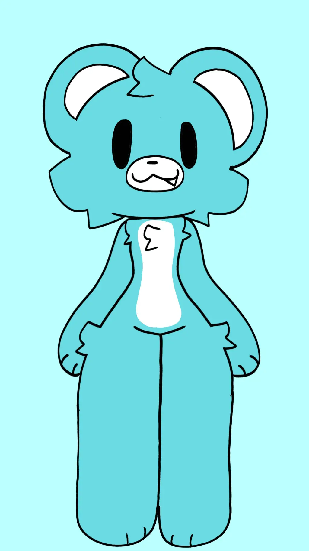 ai character: berry🩵 background